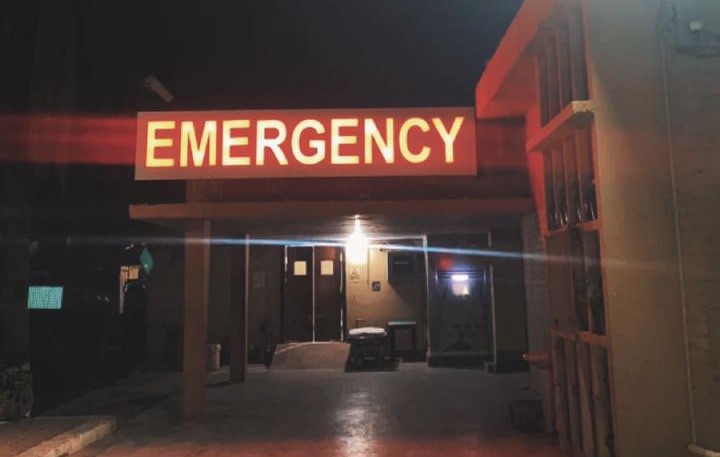 emergency department of pakistan railway hospital at night